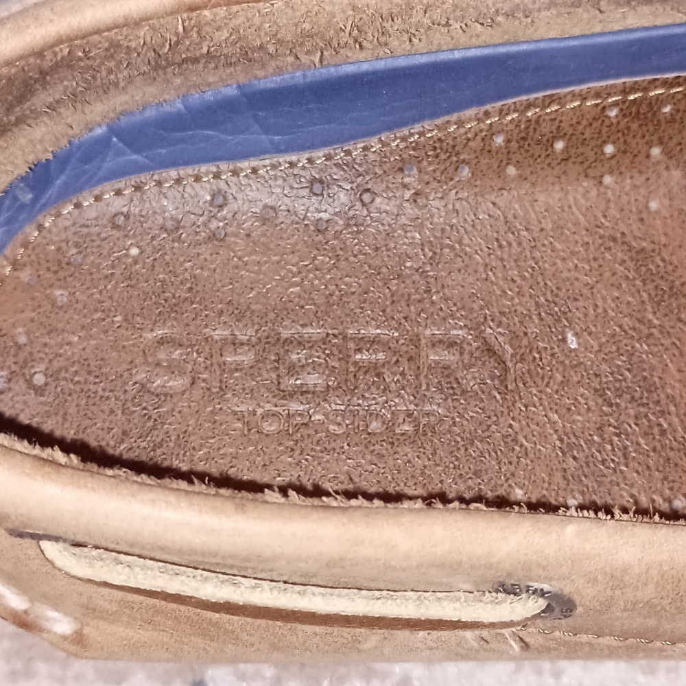 Sperry Brown Leather Lace Up Boat Shoes Men's Size 11.5 W - Picture 9 of 11